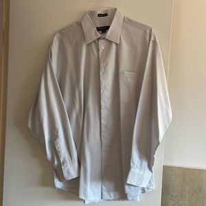 Pronto Uomo Men's White Dress Shirt size 17 neck